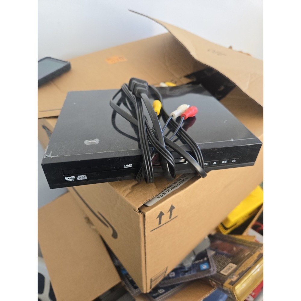 Onn Black DVD Player ONA18DP001 Tested Working but No Remote